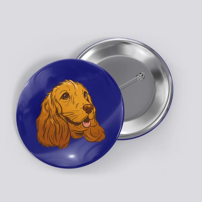 Cocker Spaniel Dog Button