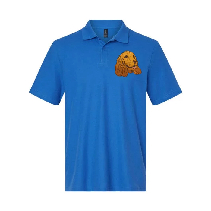 Cocker Spaniel Dog Softstyle Adult Sport Polo