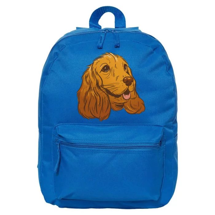 Cocker Spaniel Dog 16 in Basic Backpack