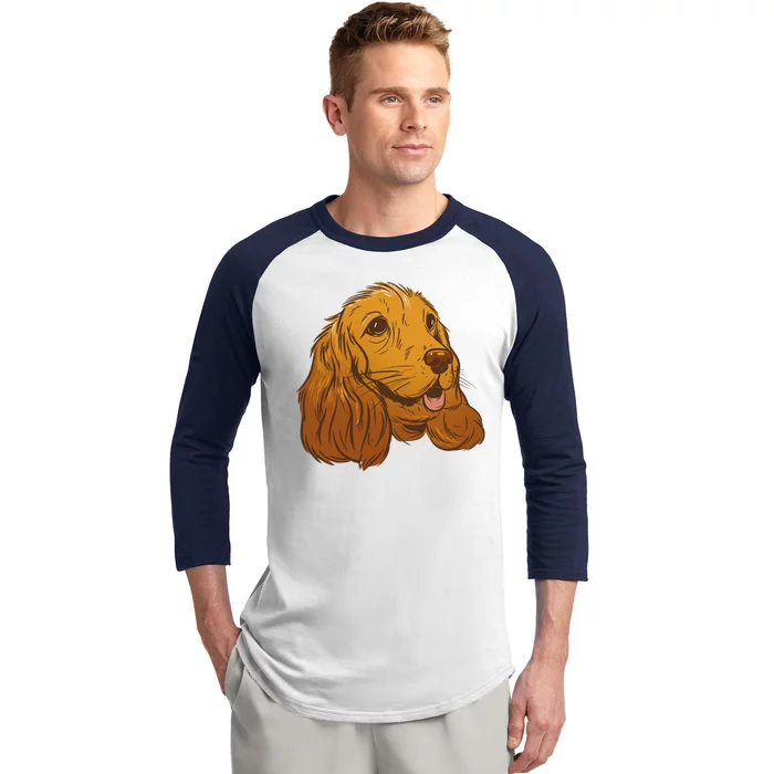 Cocker Spaniel Dog Baseball Sleeve Shirt