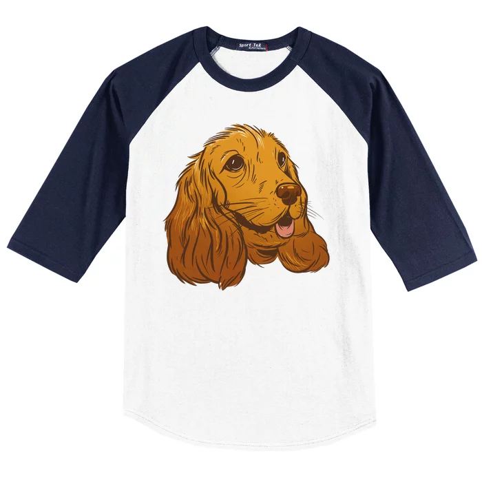 Cocker Spaniel Dog Baseball Sleeve Shirt