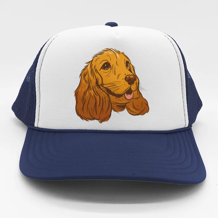 Cocker Spaniel Dog Trucker Hat