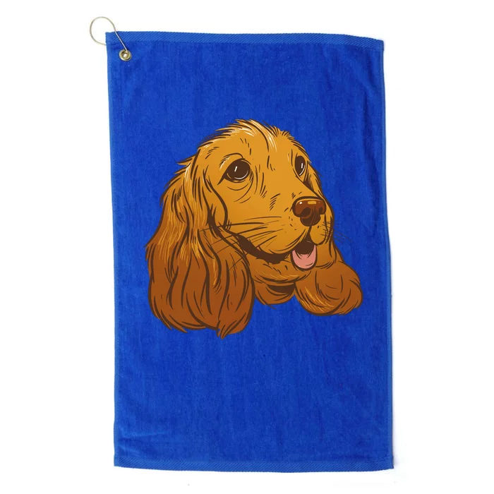 Cocker Spaniel Dog Platinum Collection Golf Towel