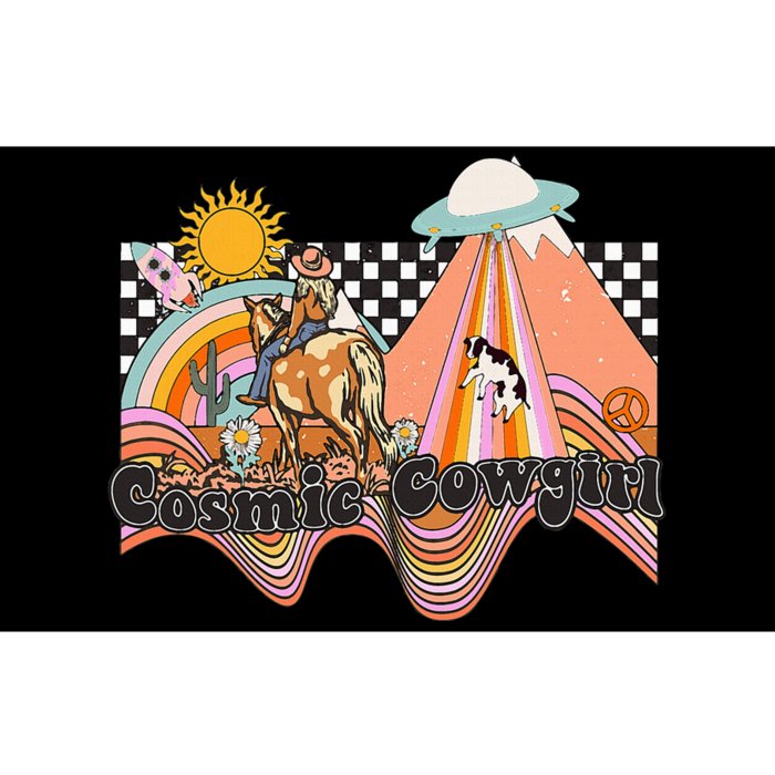 Cosmic Space Desert Cowgirl Bumper Sticker