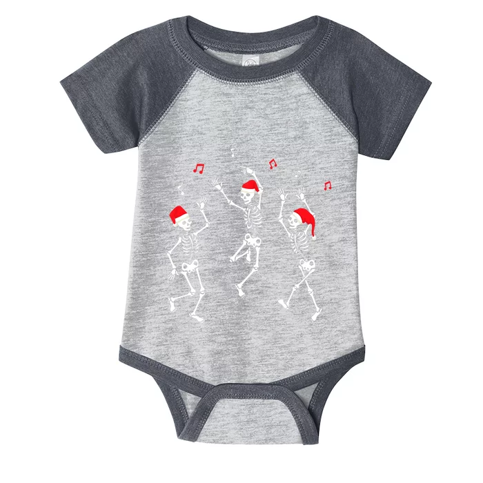 Christmas Skeleton Dancing Funny Infant Baby Jersey Bodysuit