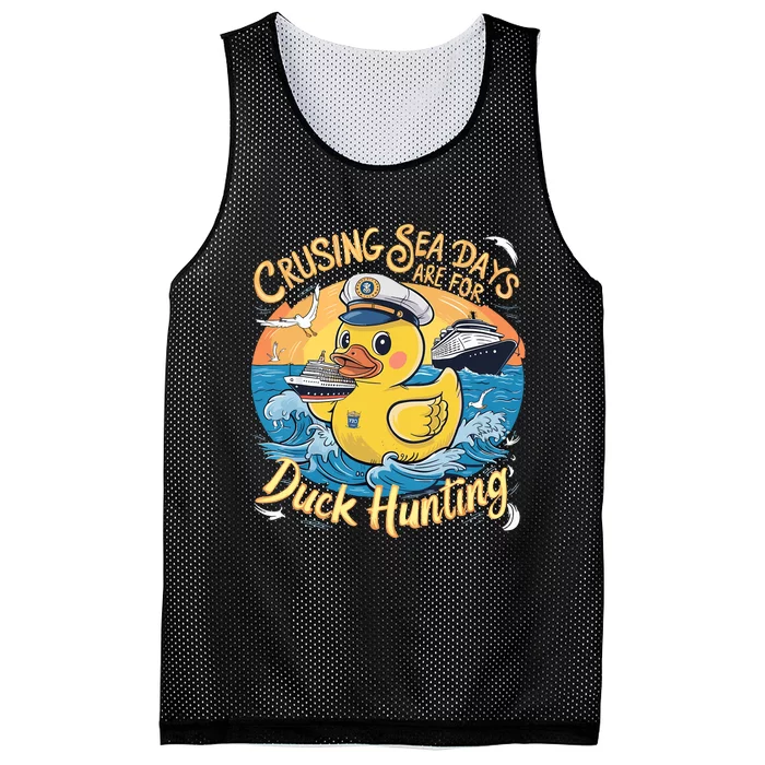 Cruising Sea Days Are For Duck Hunting Cool Cruise Trip Mesh Reversible Basketball Jersey Tank