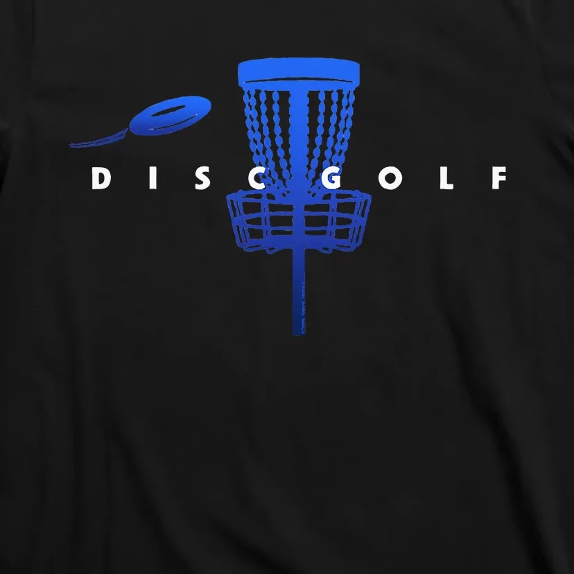 Cool Stylized Disc Golf With Basket And Disc Disk Golf T-Shirt