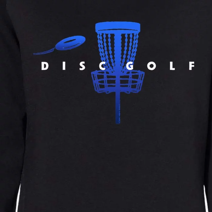 Cool Stylized Disc Golf With Basket And Disc Disk Golf Womens California Wash Sweatshirt