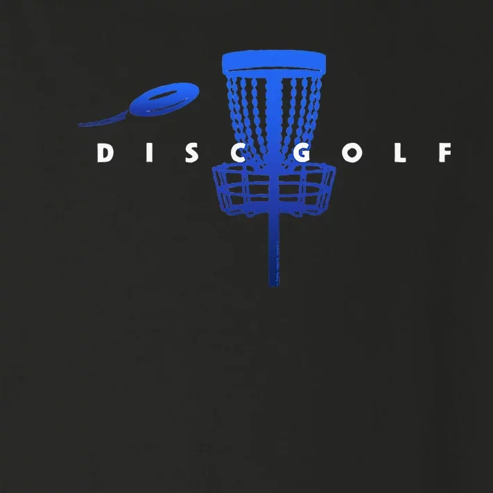 Cool Stylized Disc Golf With Basket And Disc Disk Golf Toddler Long Sleeve Shirt