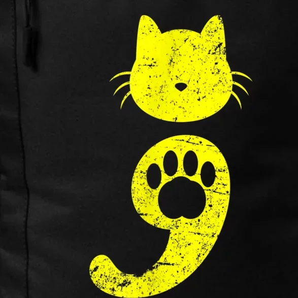 Cat Semicolon Depression Awareness Cat Lover Gift Daily Commute Backpack