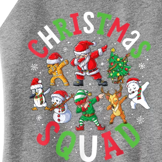 Christmas Squad Dabbing Santa Friends Xmas Gift Women’s Perfect Tri Rocker Tank