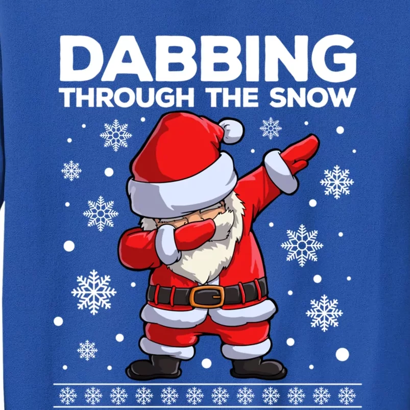 Christmas Santa Dabbing Through The Snow Xmas Dab Gift Sweatshirt