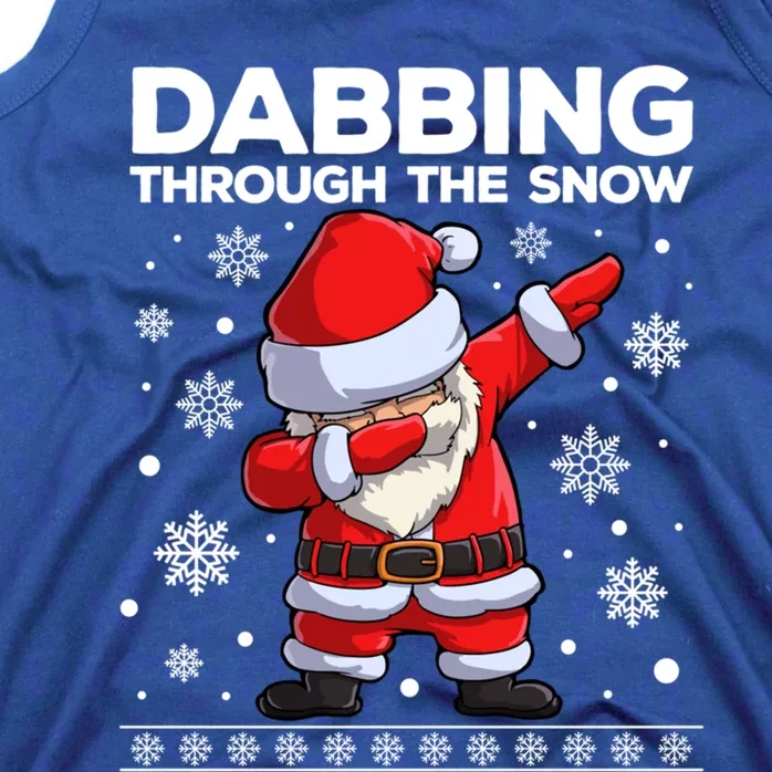 Christmas Santa Dabbing Through The Snow Xmas Dab Gift Tank Top