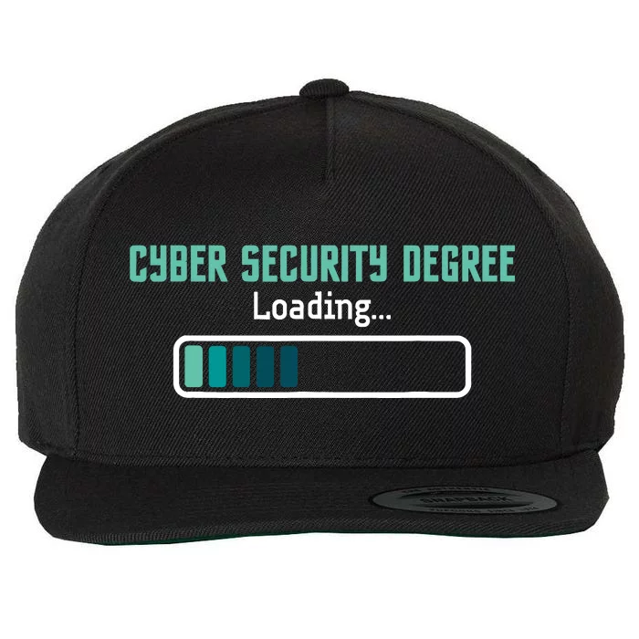 Cyber Security Degree Loading Computer Programmer Hacker Wool Snapback Cap