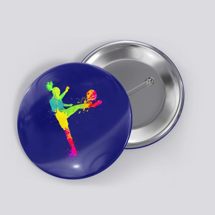 Cool Soccer Design Soccer Player Sport Lover Button