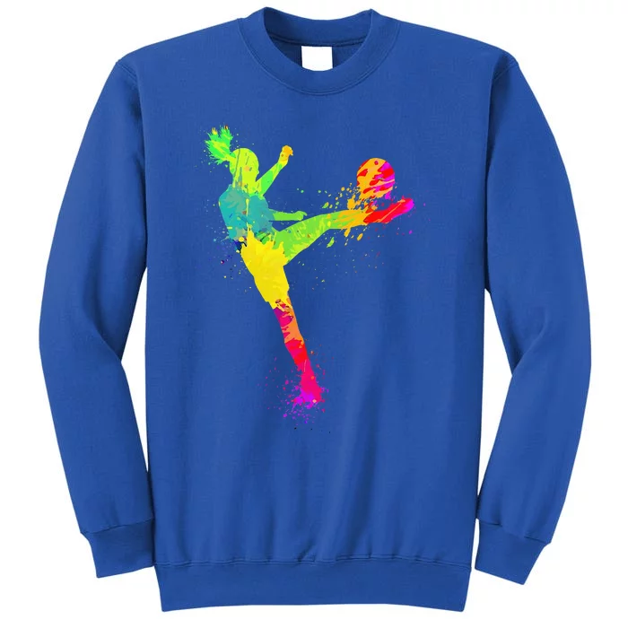 Cool Soccer Design Soccer Player Sport Lover Tall Sweatshirt