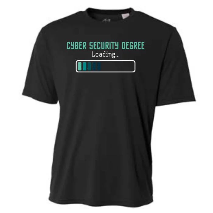 Cyber Security Degree Loading Computer Programmer Hacker Cooling Performance Crew T-Shirt