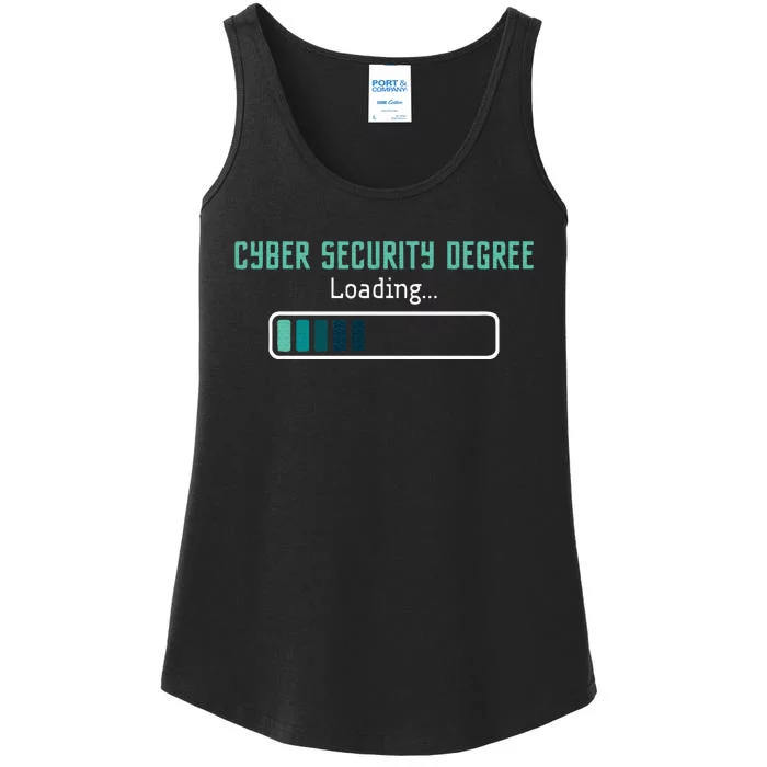 Cyber Security Degree Loading Computer Programmer Hacker Ladies Essential Tank