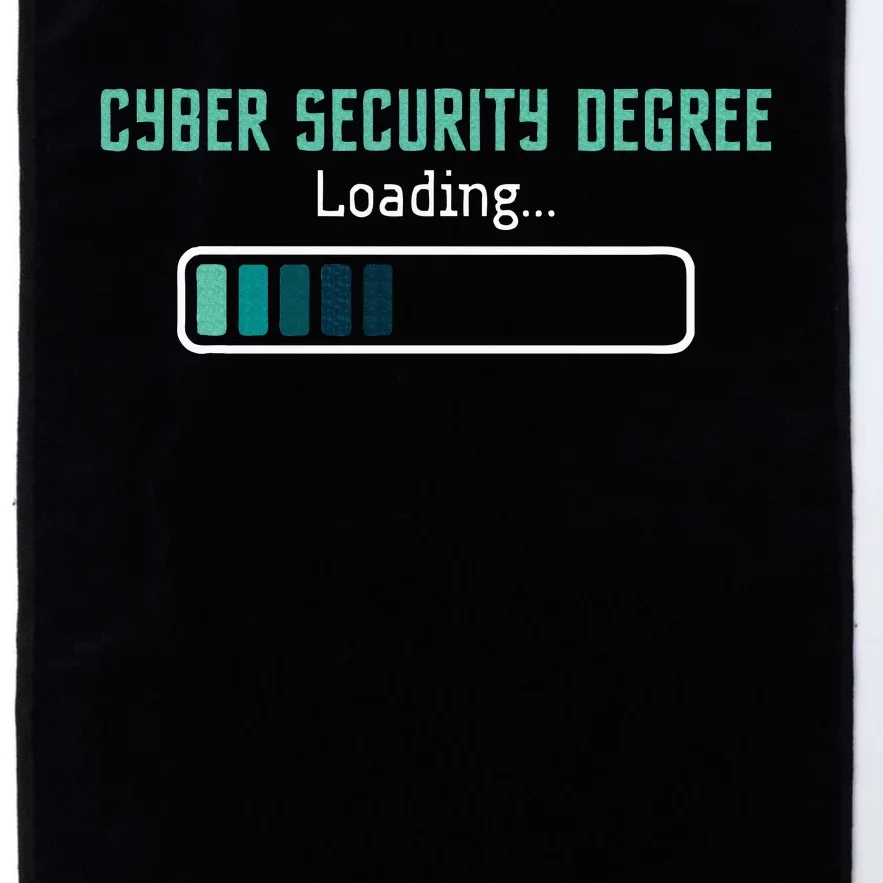 Cyber Security Degree Loading Computer Programmer Hacker Platinum Collection Golf Towel