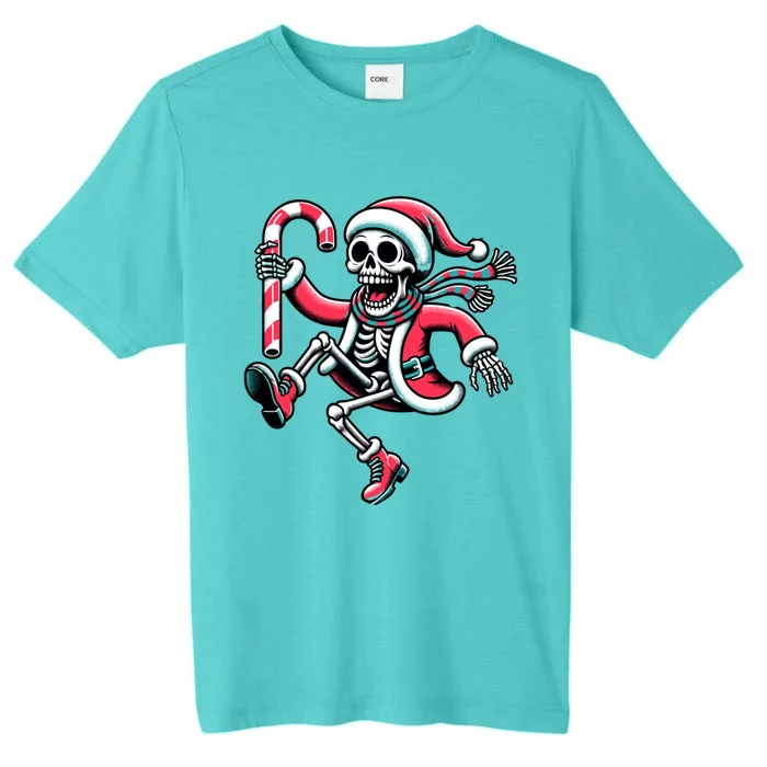 Christmas Skeleton Dancing Family Matching Pajama Retro Xmas Cute Gift ChromaSoft Performance T-Shirt