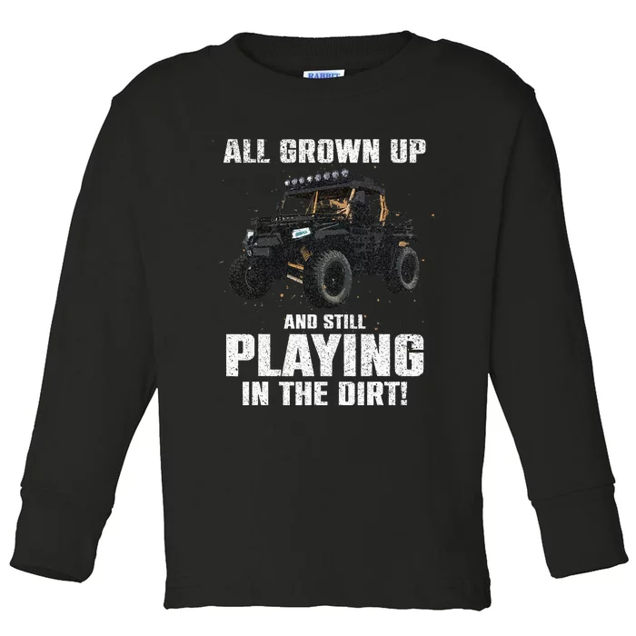 Cool Sxs Design Utv Off Road Ride Sxs Lovers Toddler Long Sleeve Shirt