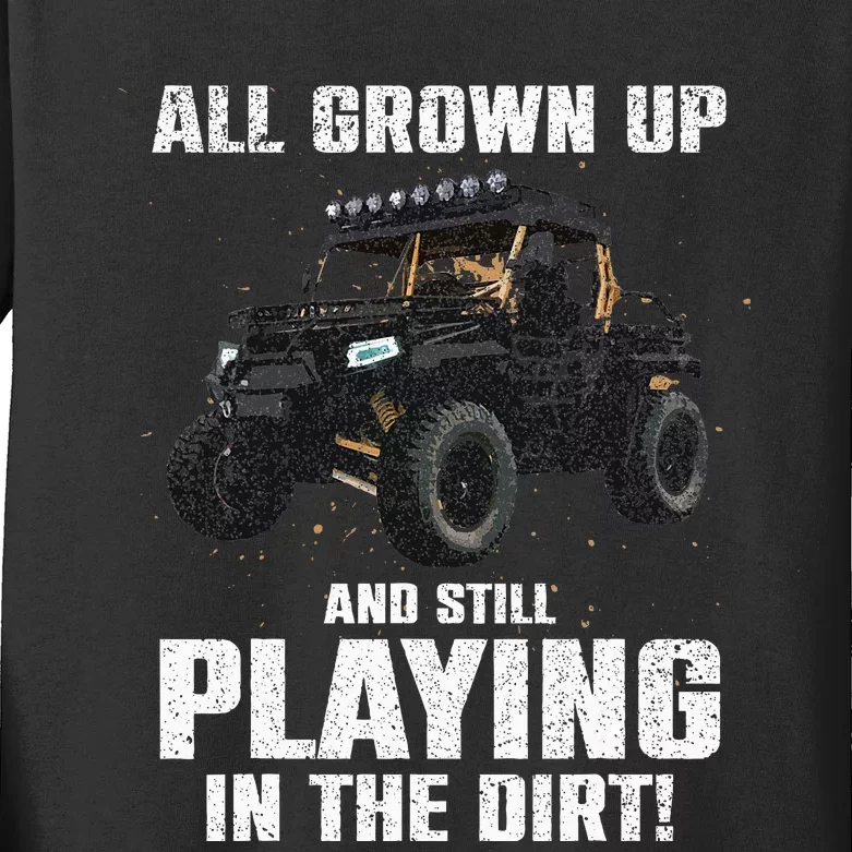 Cool Sxs Design Utv Off Road Ride Sxs Lovers Kids Long Sleeve Shirt