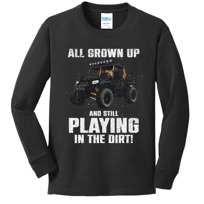 Cool Sxs Design Utv Off Road Ride Sxs Lovers Kids Long Sleeve Shirt