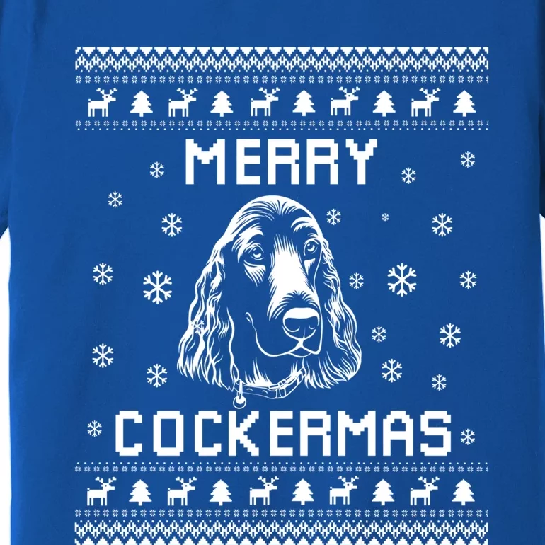 Cocker Spaniel Dog Owner Ugly Christmas Sweater For Holidays Gift Premium T-Shirt