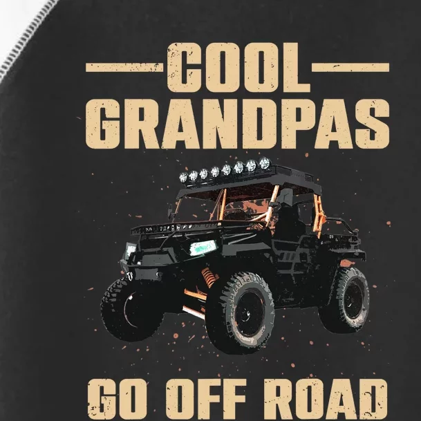 Cool SxS Design For Grandpa Off Road Ride UTV SxS Riding Toddler Fine Jersey T-Shirt