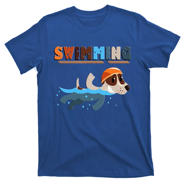 Cutie Swimming Dogs Funny T-Shirt