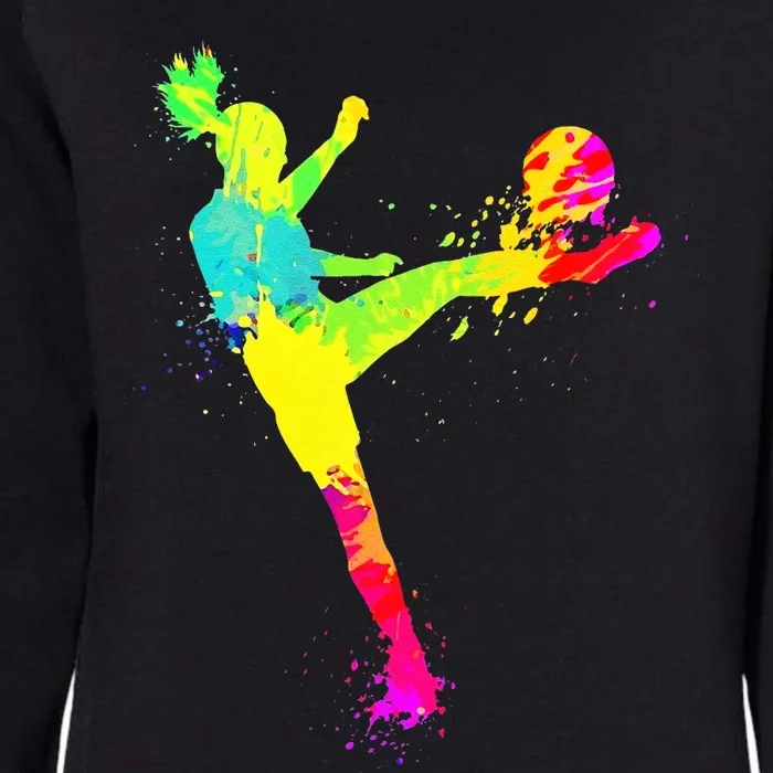 Cool Soccer Design For Girls Soccer Player Sport Lover Womens California Wash Sweatshirt