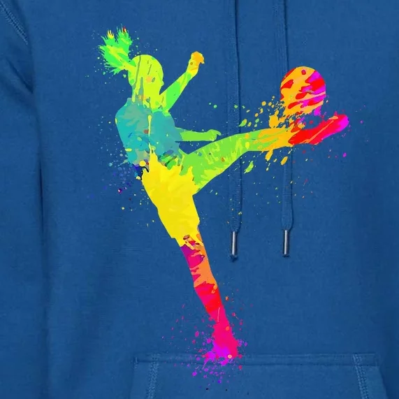 Cool Soccer Design For Soccer Player Sport Lover Premium Hoodie