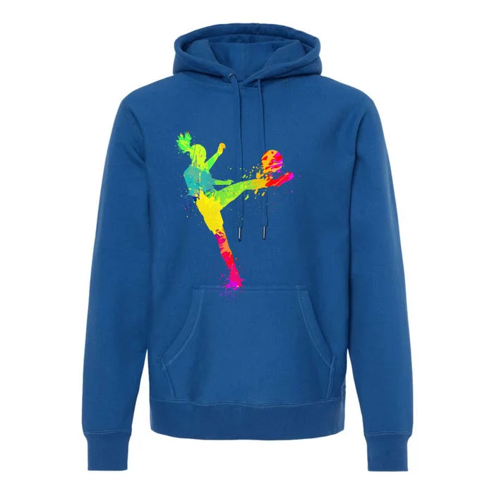 Cool Soccer Design For Soccer Player Sport Lover Premium Hoodie