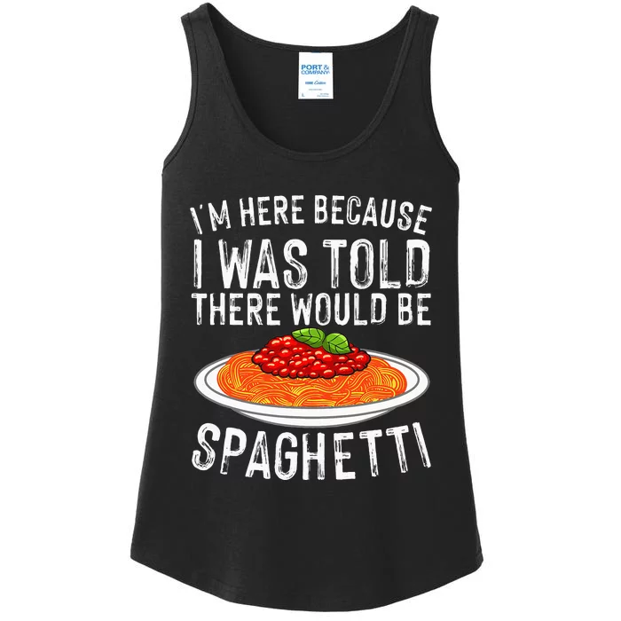 Cute Spaghetti Design For Men Women Spaghetti Pasta Lovers Ladies Essential Tank