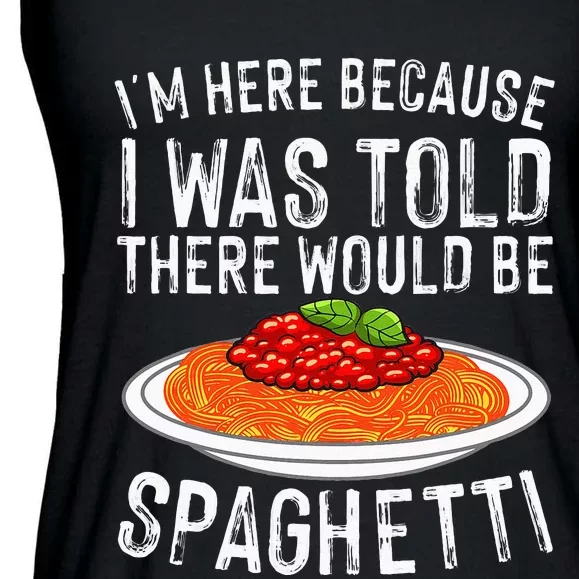 Cute Spaghetti Design For Men Women Spaghetti Pasta Lovers Ladies Essential Flowy Tank