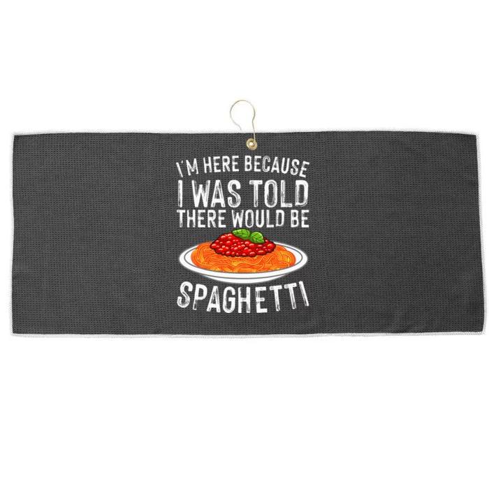 Cute Spaghetti Design For Men Women Spaghetti Pasta Lovers Large Microfiber Waffle Golf Towel