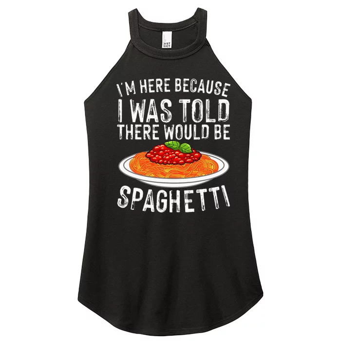 Cute Spaghetti Design For Men Women Spaghetti Pasta Lovers Women’s Perfect Tri Rocker Tank