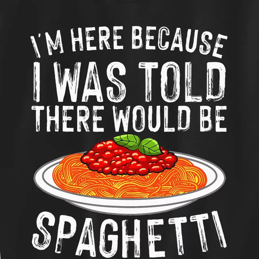 Cute Spaghetti Design For Men Women Spaghetti Pasta Lovers Kids Sweatshirt