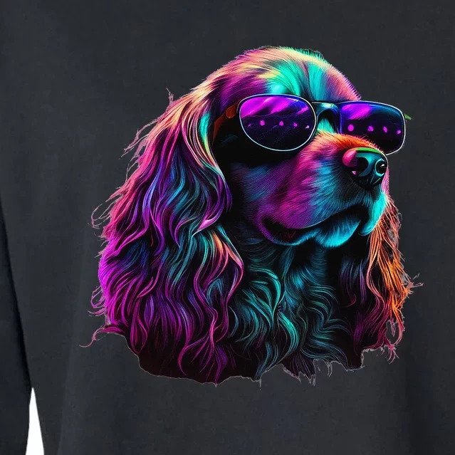 Cocker Spaniel Dogs Cocker Spaniels funny dog Cropped Pullover Crew