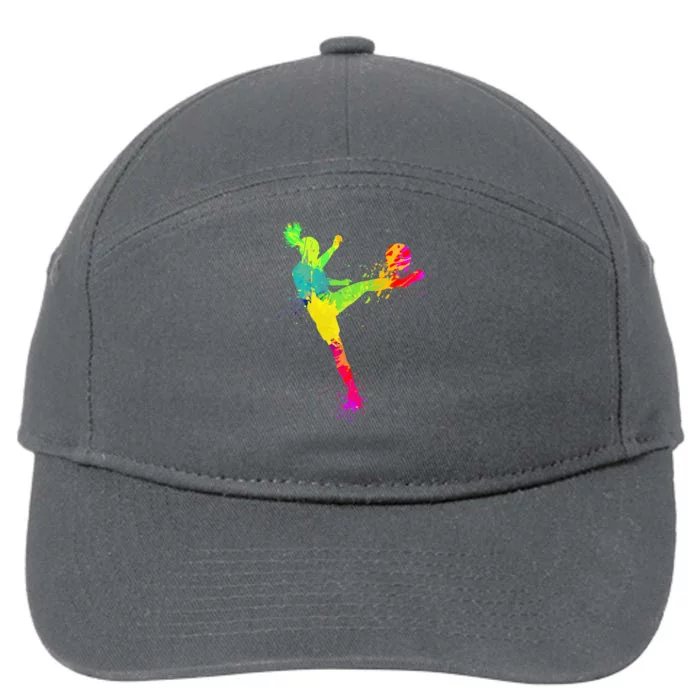 Cool Soccer Design For Women Soccer Player 7-Panel Snapback Hat