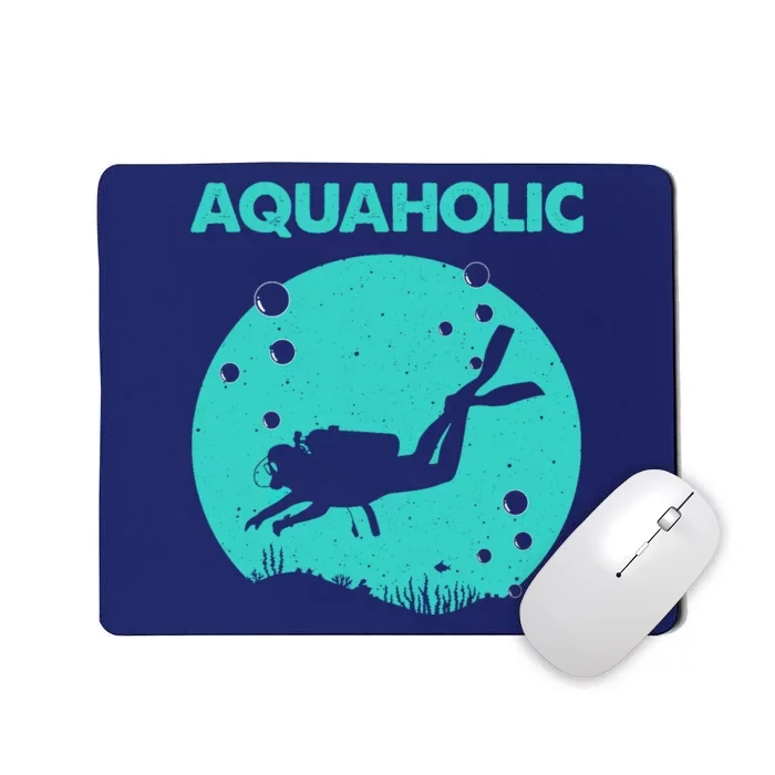 Cool Scuba Diving Themed Design For Scuba Dive Mousepad