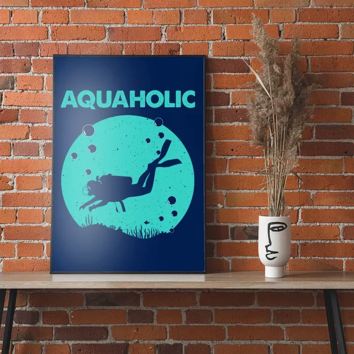 Cool Scuba Diving Themed Design For Scuba Dive Poster