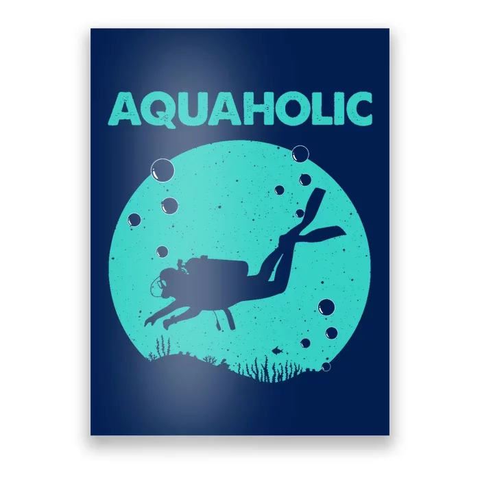 Cool Scuba Diving Themed Design For Scuba Dive Poster