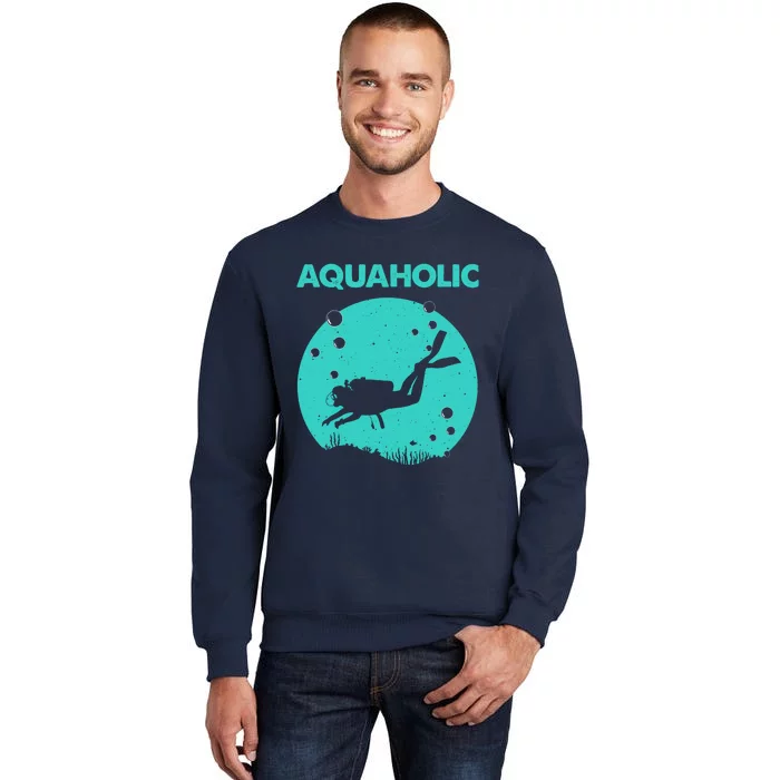 Cool Scuba Diving Themed Design For Scuba Dive Tall Sweatshirt