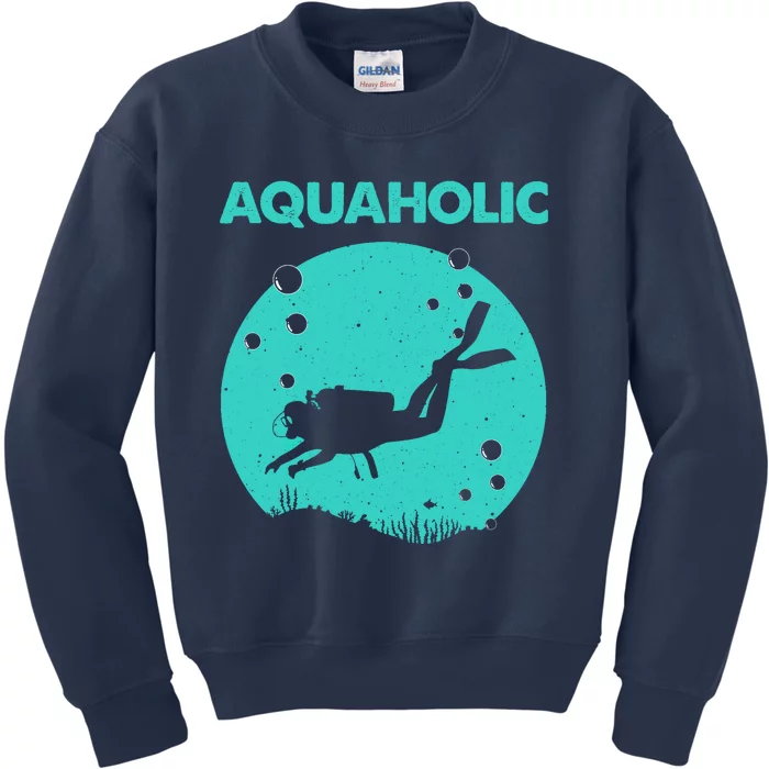 Cool Scuba Diving Themed Design For Scuba Dive Kids Sweatshirt