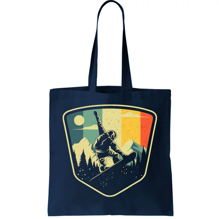 Cool Snowboarding Design For Vintage Snowboarder Tote Bag