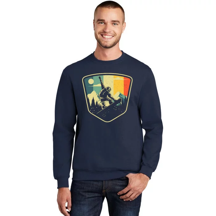 Cool Snowboarding Design For Vintage Snowboarder Tall Sweatshirt