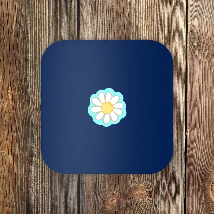 Cool Summer Daisy Aesthetic Coaster