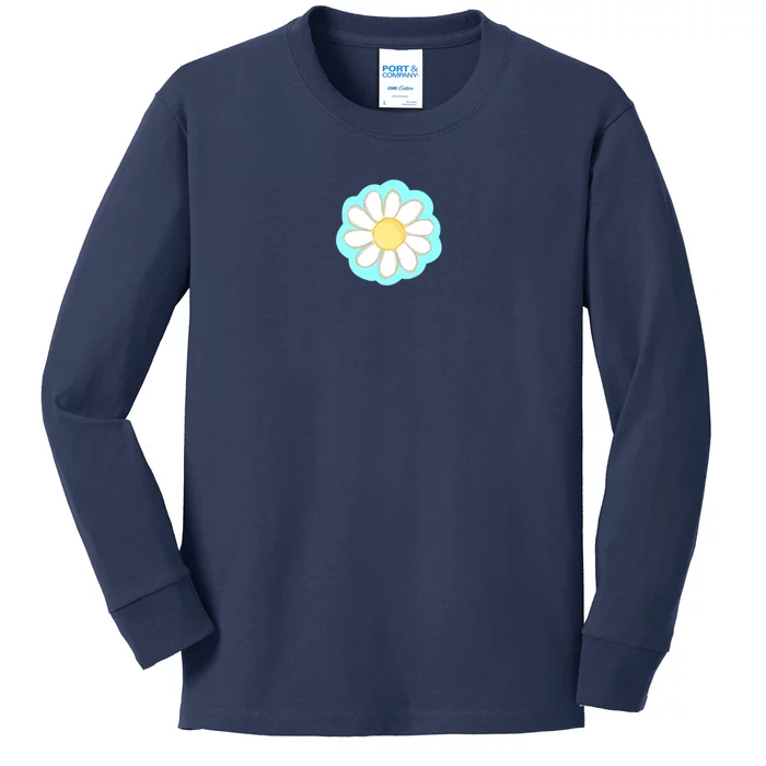 Cool Summer Daisy Aesthetic Kids Long Sleeve Shirt