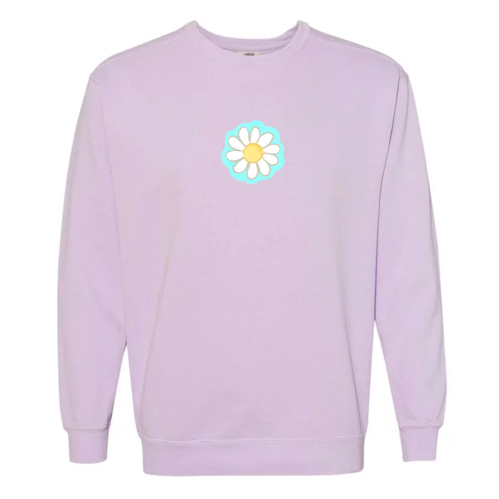 Cool Summer Daisy Aesthetic Garment-Dyed Sweatshirt